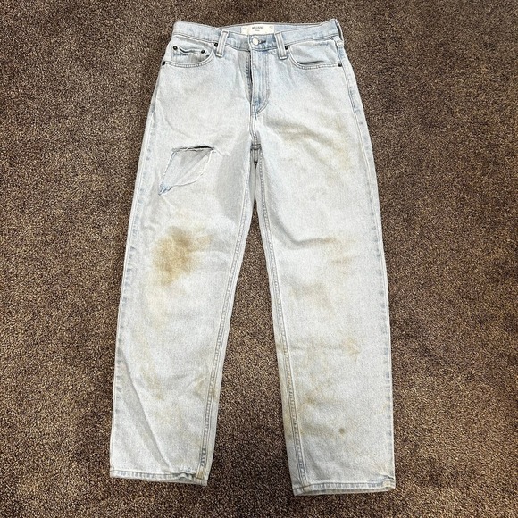 Hollister Other - Hollister Baggy Jeans Mens 30x32 Light Wash Fair Distressed Stained Skater